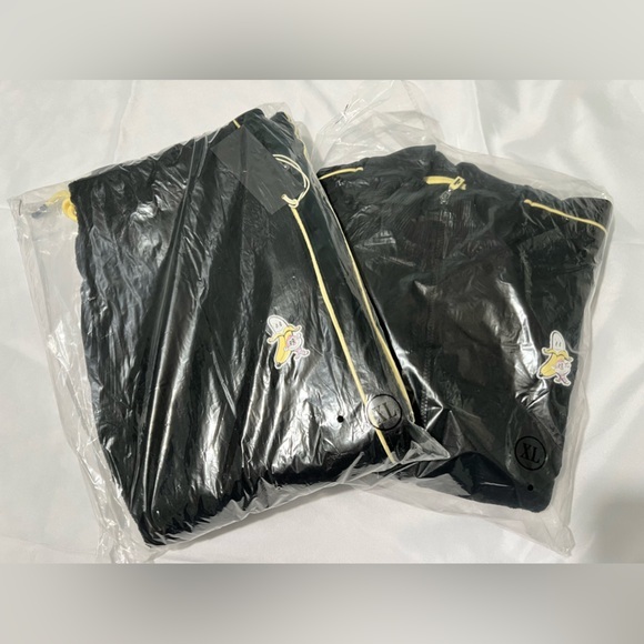 Bananas Monkey track suit set track jacket and track pants joggers black size XL - Picture 2 of 11